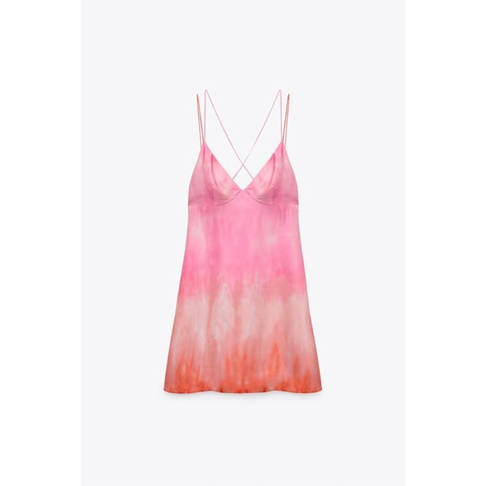 Zara Tie Dye Strappy Pink Mini XS
